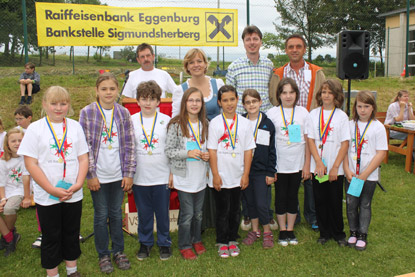 Gruppenfoto Spielefest der Volksschule Sigmundsherberg 